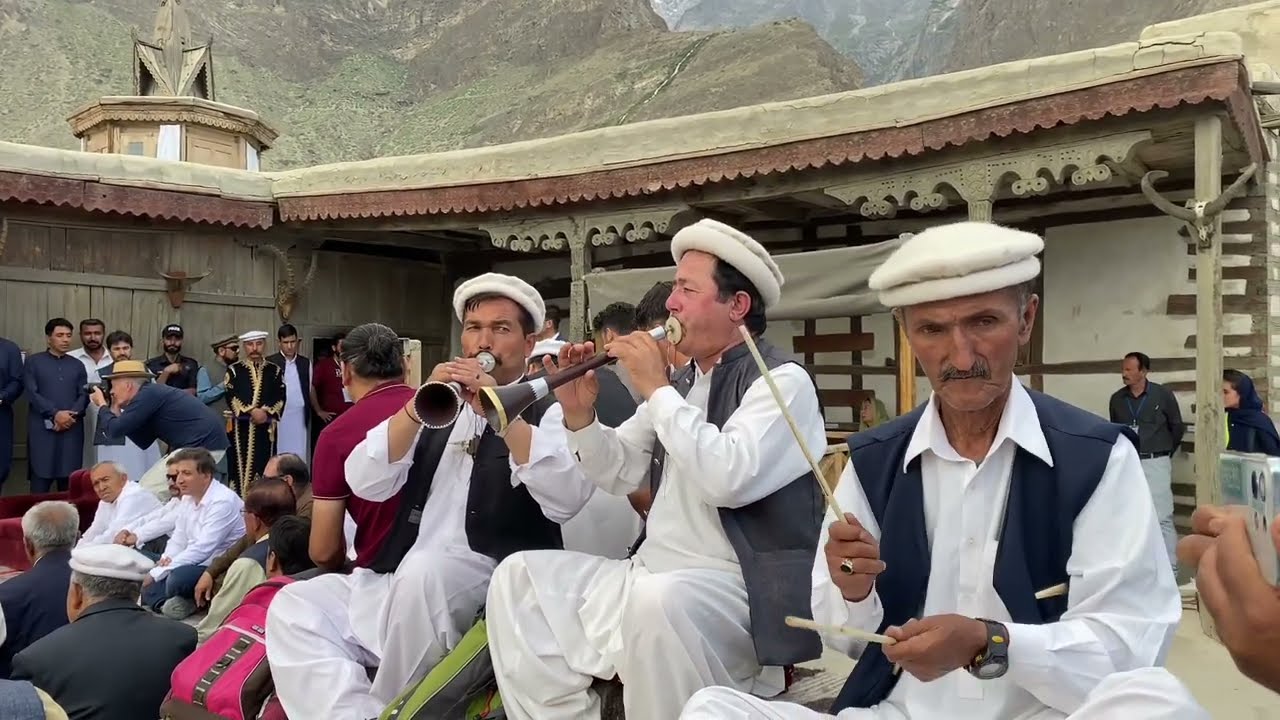 GINANI FESTIVAL MIR OF HUNZA MIR GHAZANFAR ALI KHAN                  KARIMABAD HUNZA    BALTIT FORT
