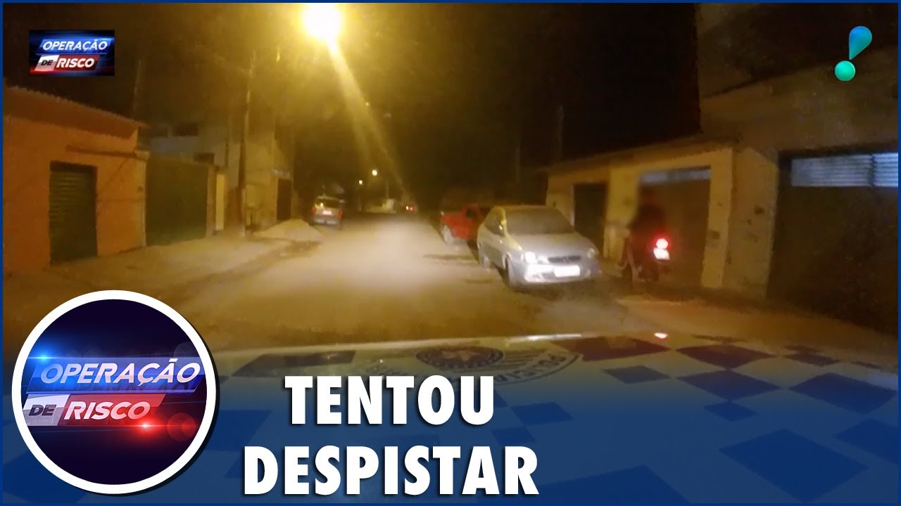 Motoqueiro desobedece ordem de parada e policiais iniciam perseguição