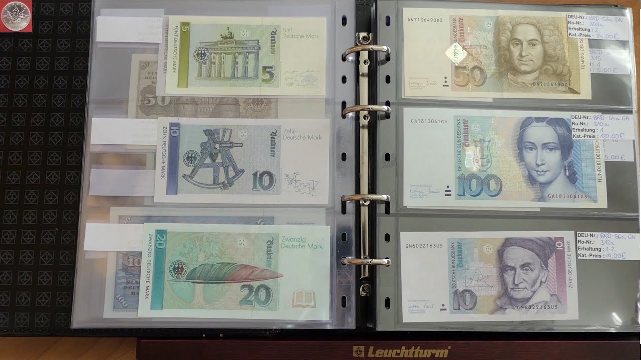 Banknoten Sammlung Bundesrepublik Deutschland und Deutsche Demokratische Republik - Stand 2023