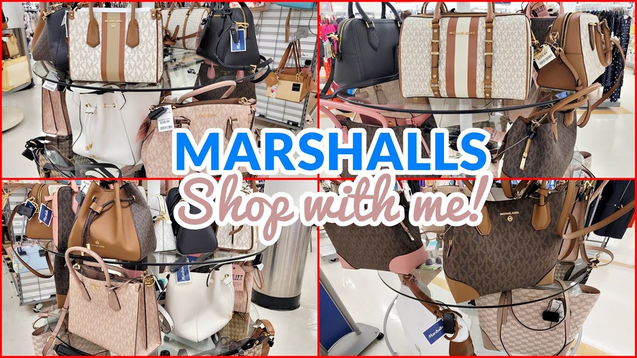 MICHAEL KORS DESIGNER HANDBAGS AT MARSHALLS SHOP WITH ME! PURSE SHOPPING