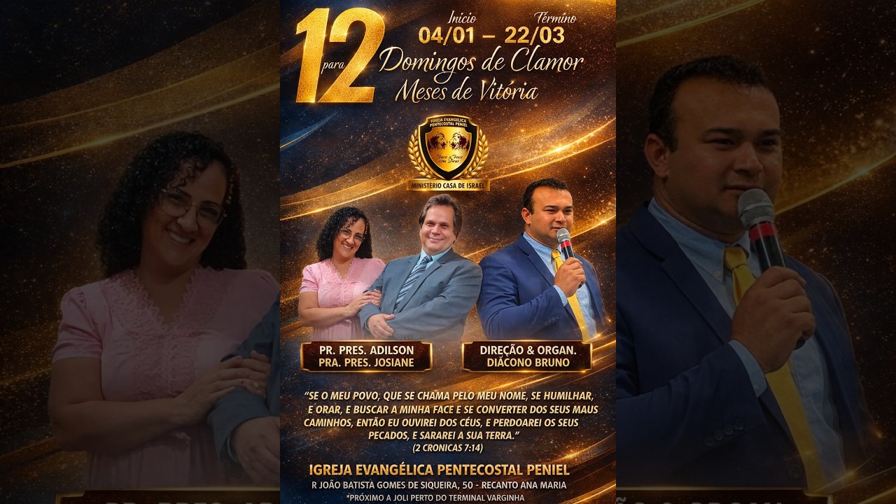 10° DIA DA CAMPANHA 12 DOMINGOS DE CLAMOR PARA 12 MESES DE VITORIA CULTO DE SANTA CEAI