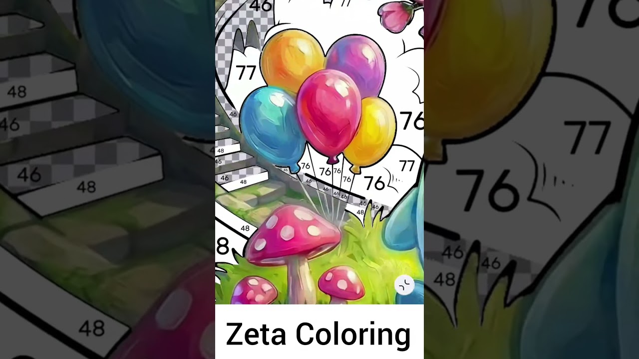 Colouring pages | Zeta Coloring | satisfying Digital painting trending video 