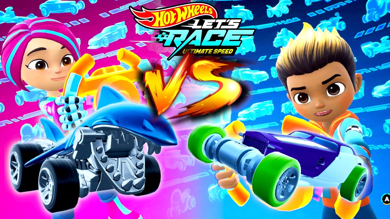 Hot Wheels Let's Race Ultimate Speed ​​– Брайтс с Шарк Байт против Купа с Хай Роллером