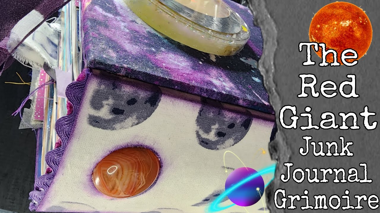 The Red Giant (sold)- a Celestial Junk Journal Grimoire