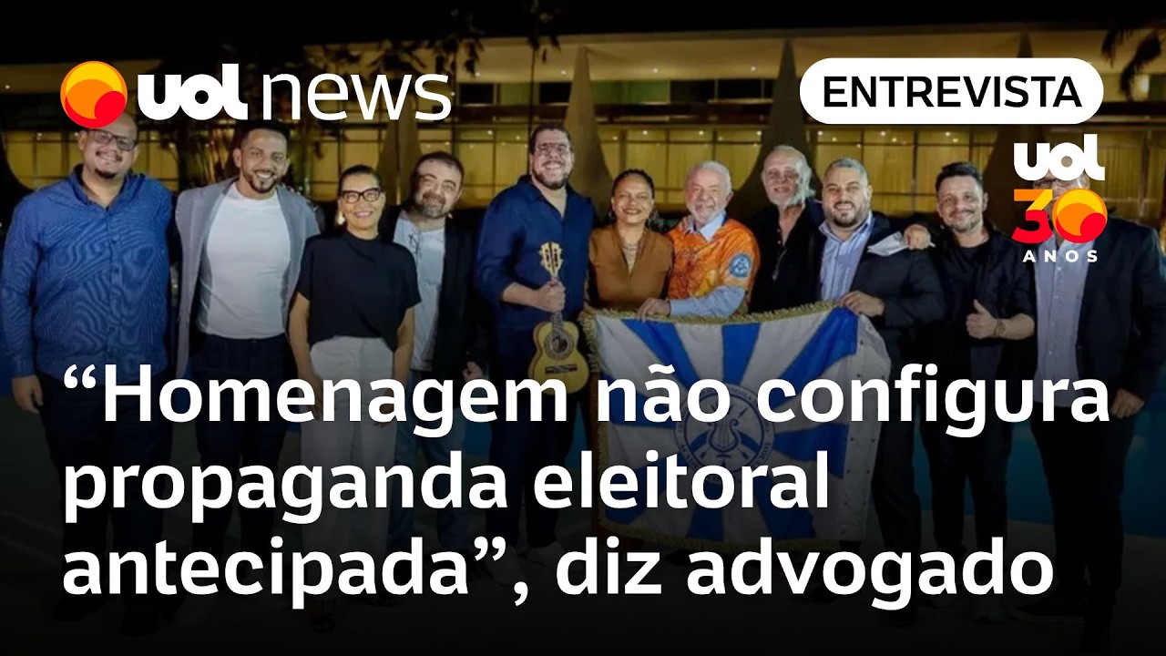 Homenagem a Lula por escola de samba no Rio não é propaganda eleitoral antecipada, diz advogado