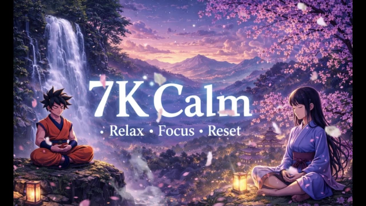 1 Hour Relaxing Sleep Anime Music + Nature Sounds | Relaxing Music, Peaceful Piano Music, Insomnia