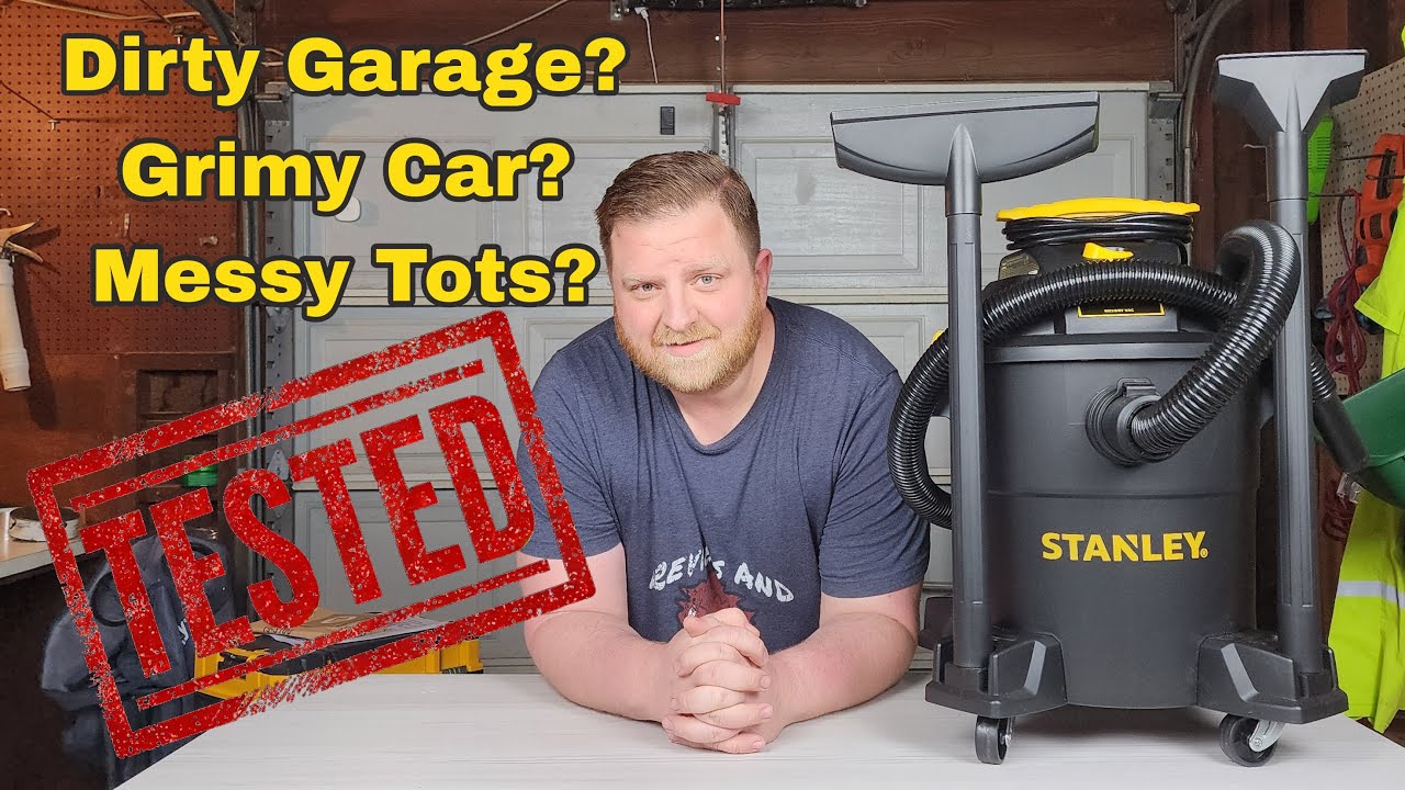 Stanley SL18116P Wet/Dry Vacuum Review & Demo - Water Suction Test!
