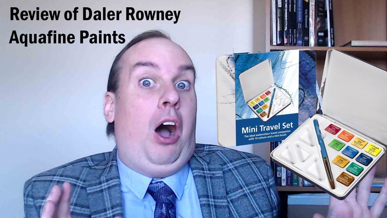 DAC#17 Review & Demo - Daler Rowney Aquafine Watercolors Travel Paint Set