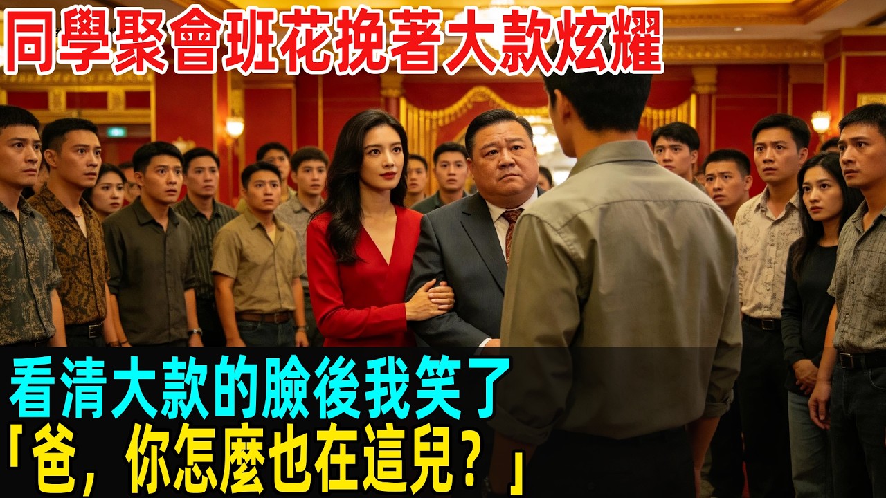 同學聚會班花挽著大款炫耀，看清大款的臉後我笑了「爸，你怎麼也在這兒？」#故事頻道 #感人壹幕 #分享#老年生活 #人生感悟