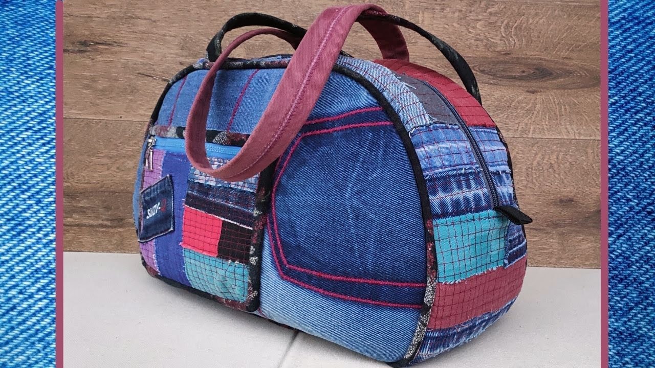 Найкраща викрійка для супер сумці /old jeans/patchwork​