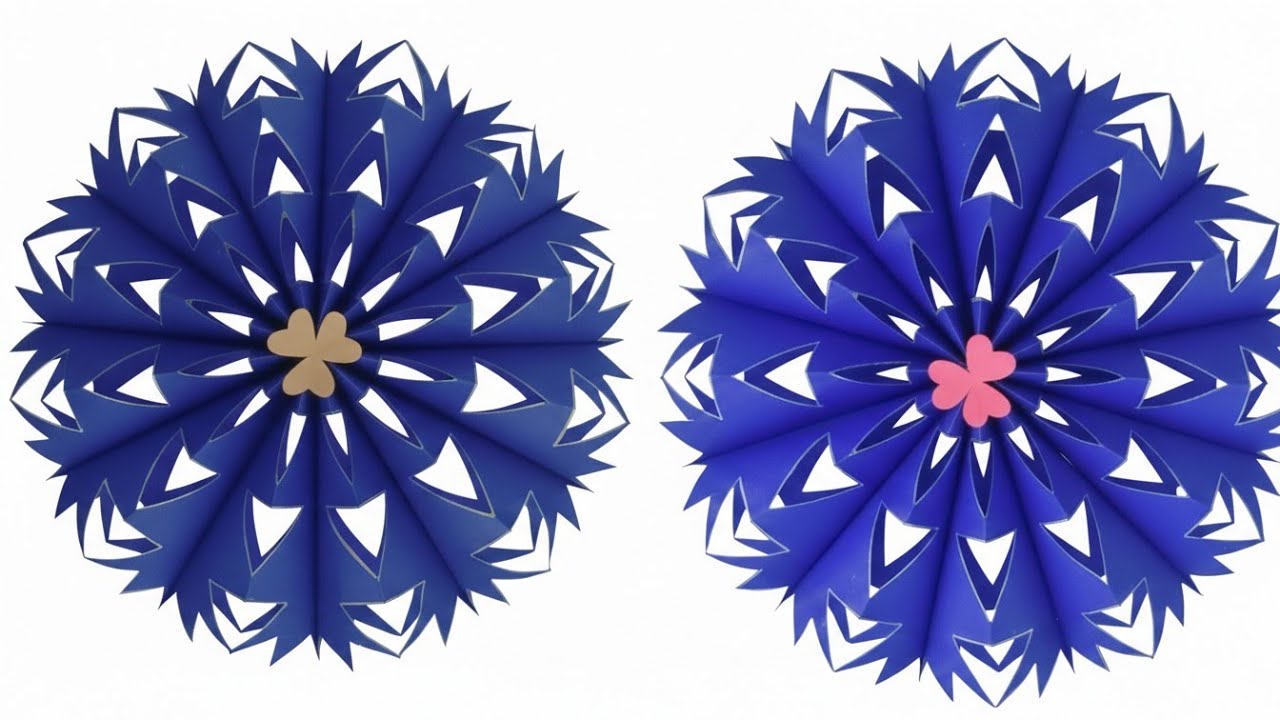 AMAZING DIY 3D HOME DECOR #snowflakes #wintercrafts#holidaycraft#paperartandcraft