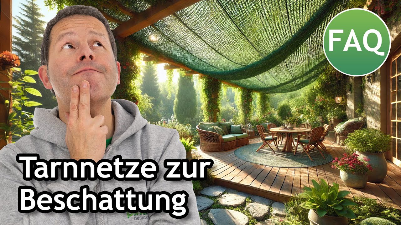 Tarnnetz als Sonnenschutz: Befestigung, Farbe & Gr&ouml;&szlig;e | FAQ ☀️ Pina
