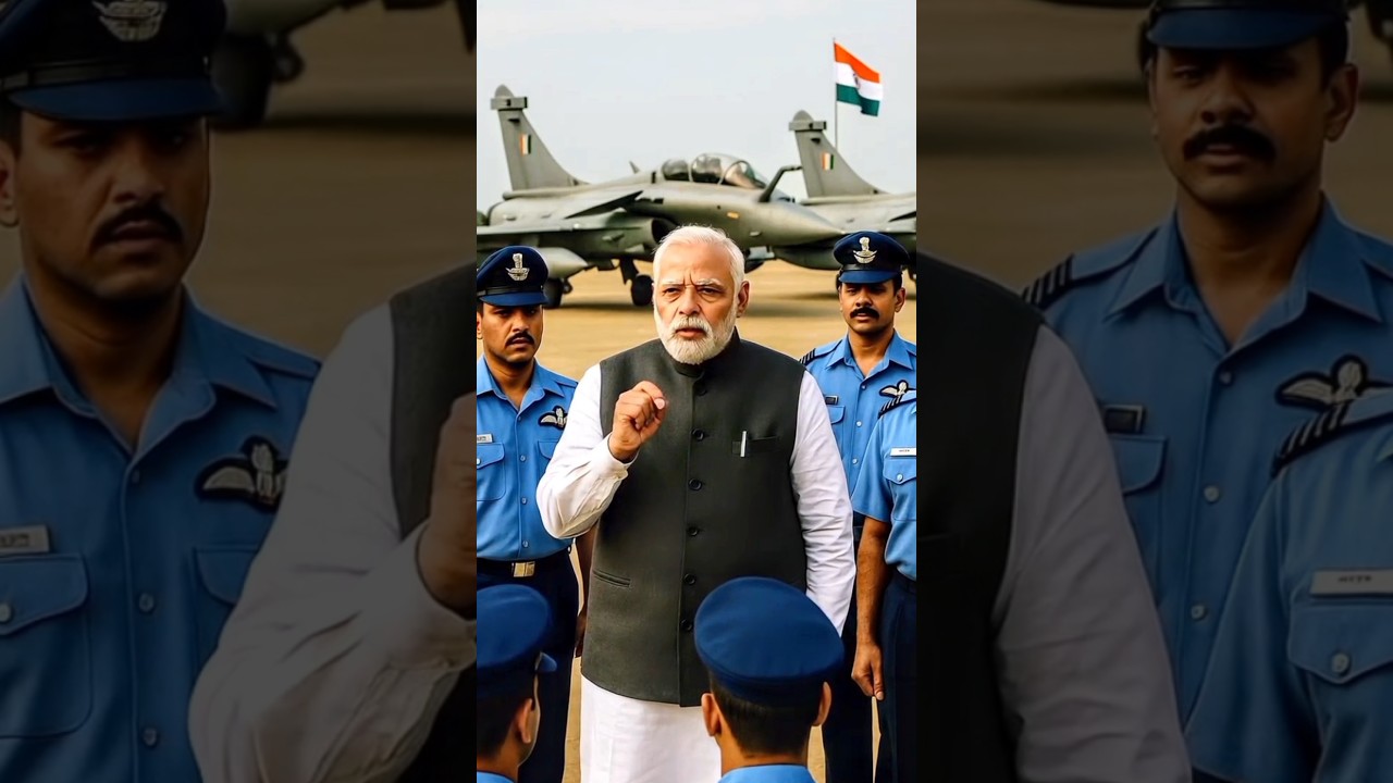 Narendra Modi Meets Brave Air Force Officers 🛩️🚩