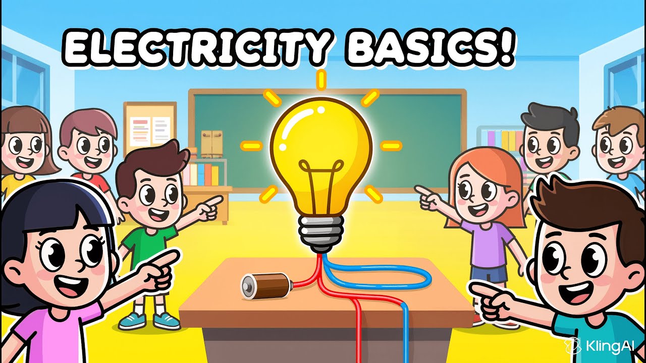 Electricity Basics for Kids | Circuits and Power Made Simple | Kiddie Science Toon