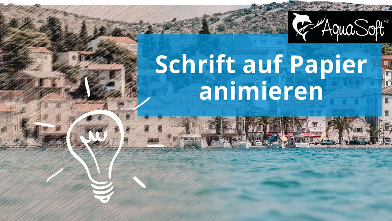✎ Schrift auf Papier animieren 📝+ Fotos 🖼️ mit 
