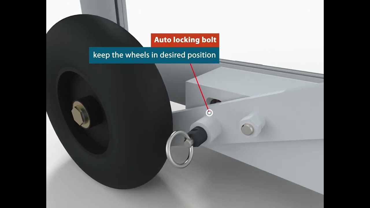 Wheel kit for freestanding football goal S12668