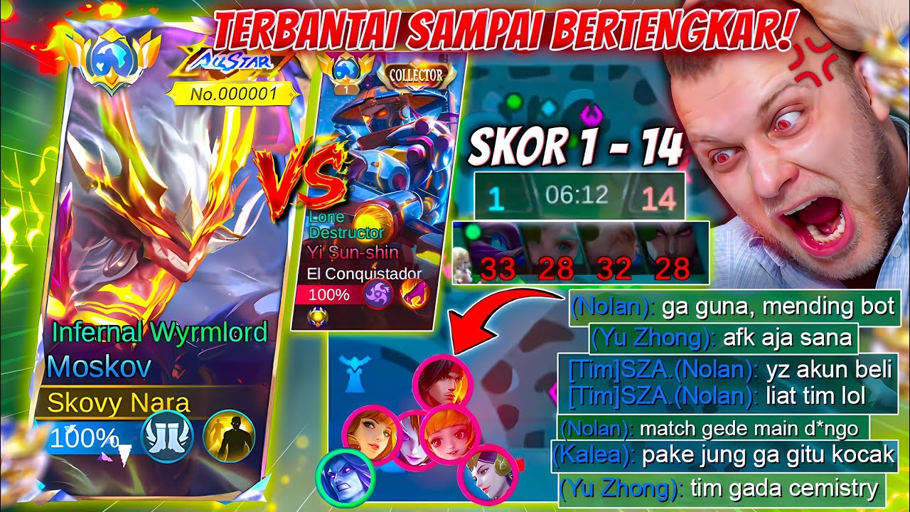 DILUAR NALAR! TIMKU TERBANTAI SAMPAI BERTENGKAR! SKOR 1-14! APAKAH BISA COMEBACK? LENGAH = KALAH!