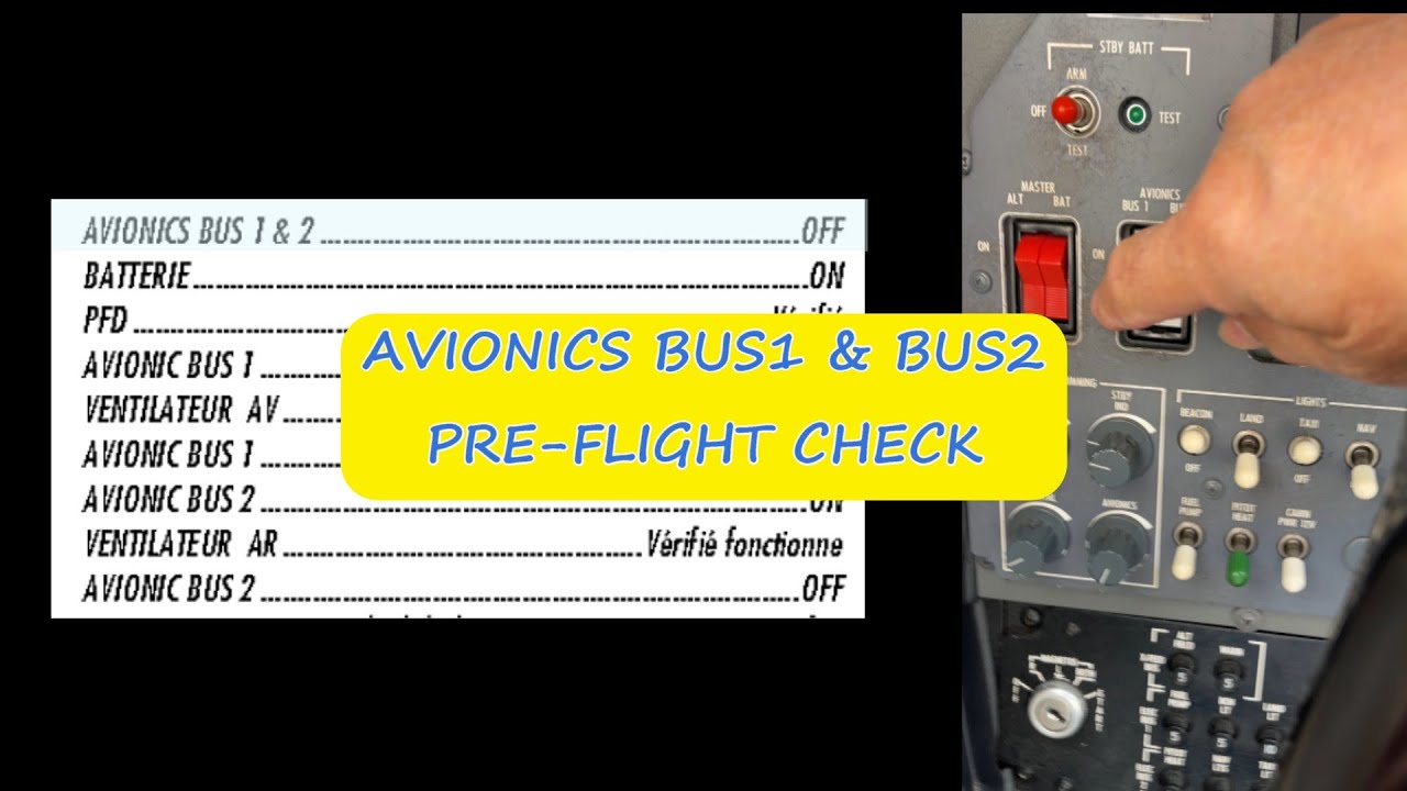 GARMIN 1000 BUS PRE-FLIGHT