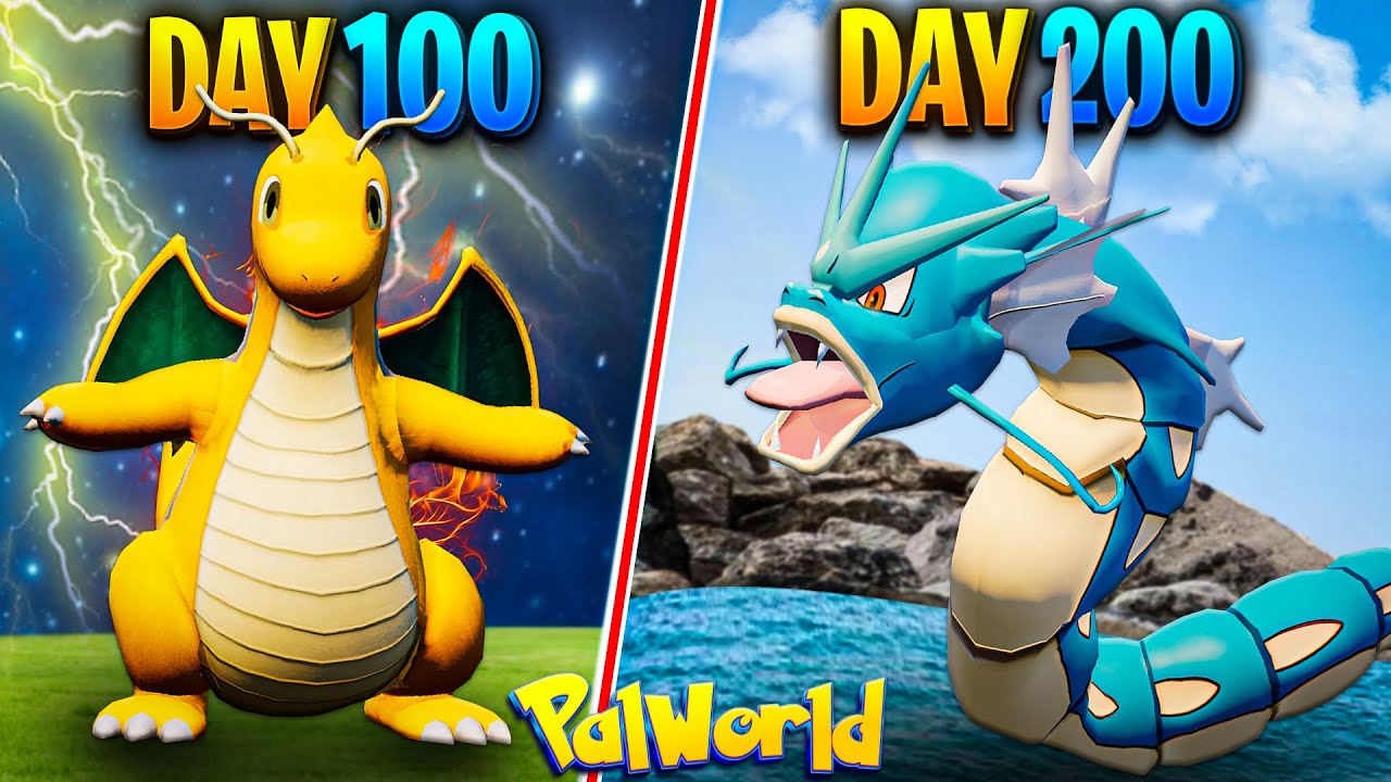 I Survived Palworld Pokemon Series For 200 Days || New Pokemon Game 2024