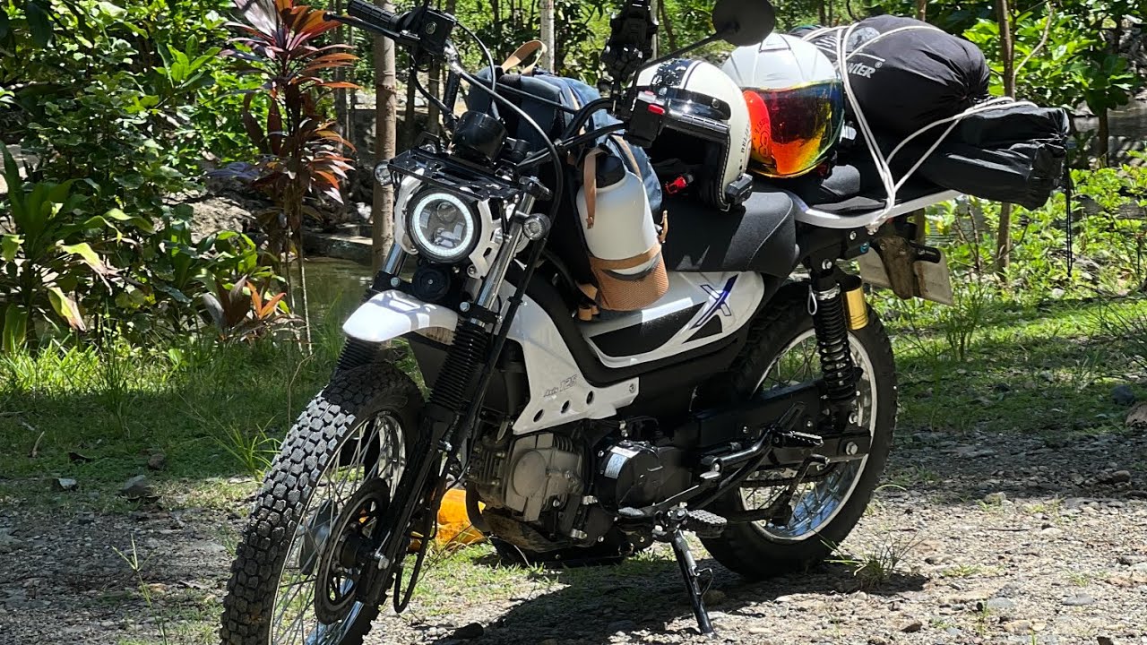 MONARCH AXIS 125  TEST DRIVE    (off road and light river crossing)