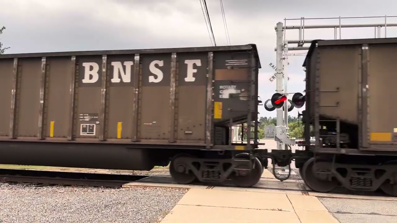BNSF Freight Train Going Through Judy Garland’s Birth Town Grand Rapids, Minnesota 