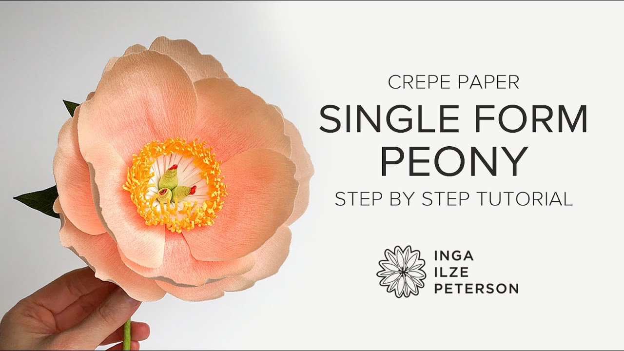 How to Make a Crepe Paper Peony: Part 1 - The Flower