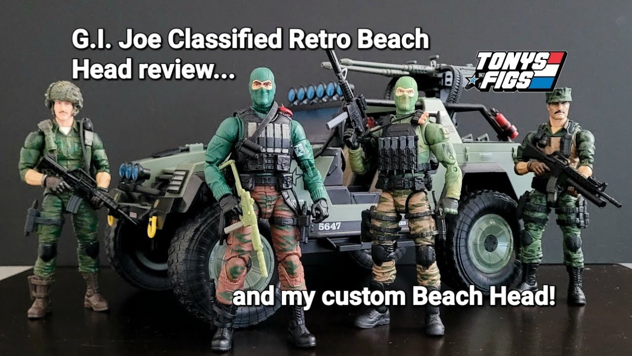 G.I. Joe Classified Retro Beach Head with my custom B.H.