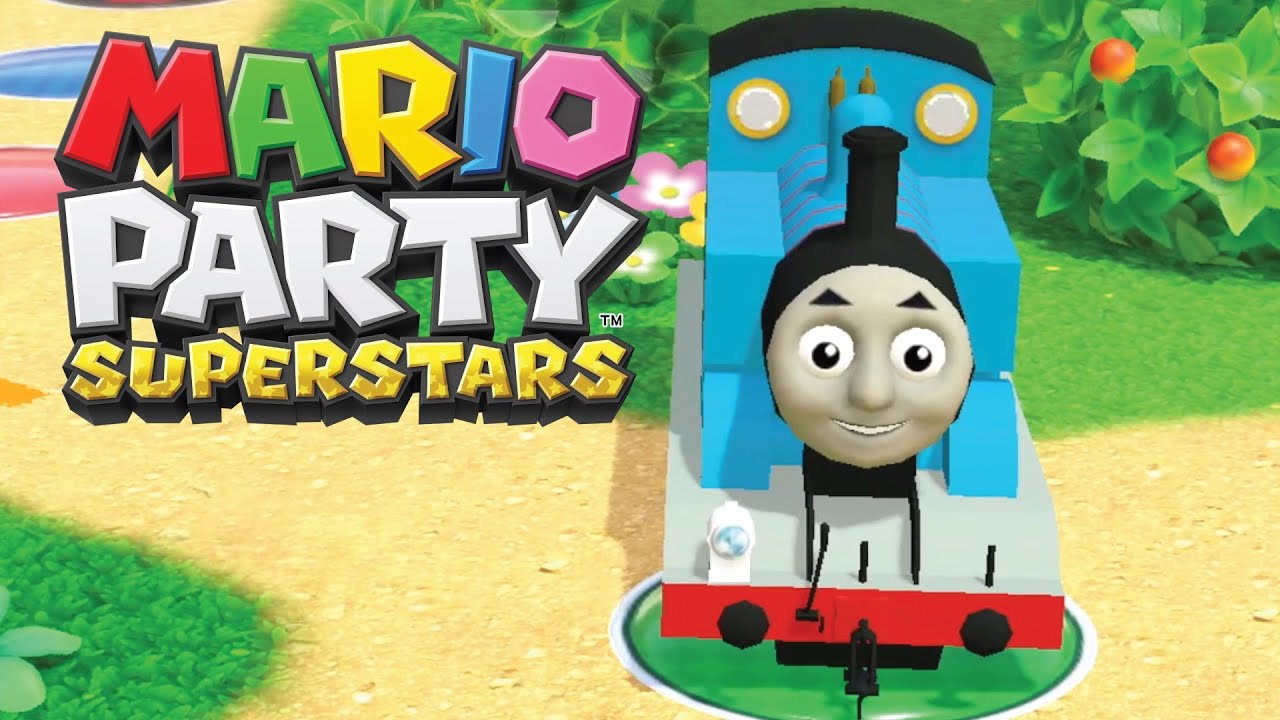 Паровозик Томас в мини-играх Mario Party Superstars (смешной мод)