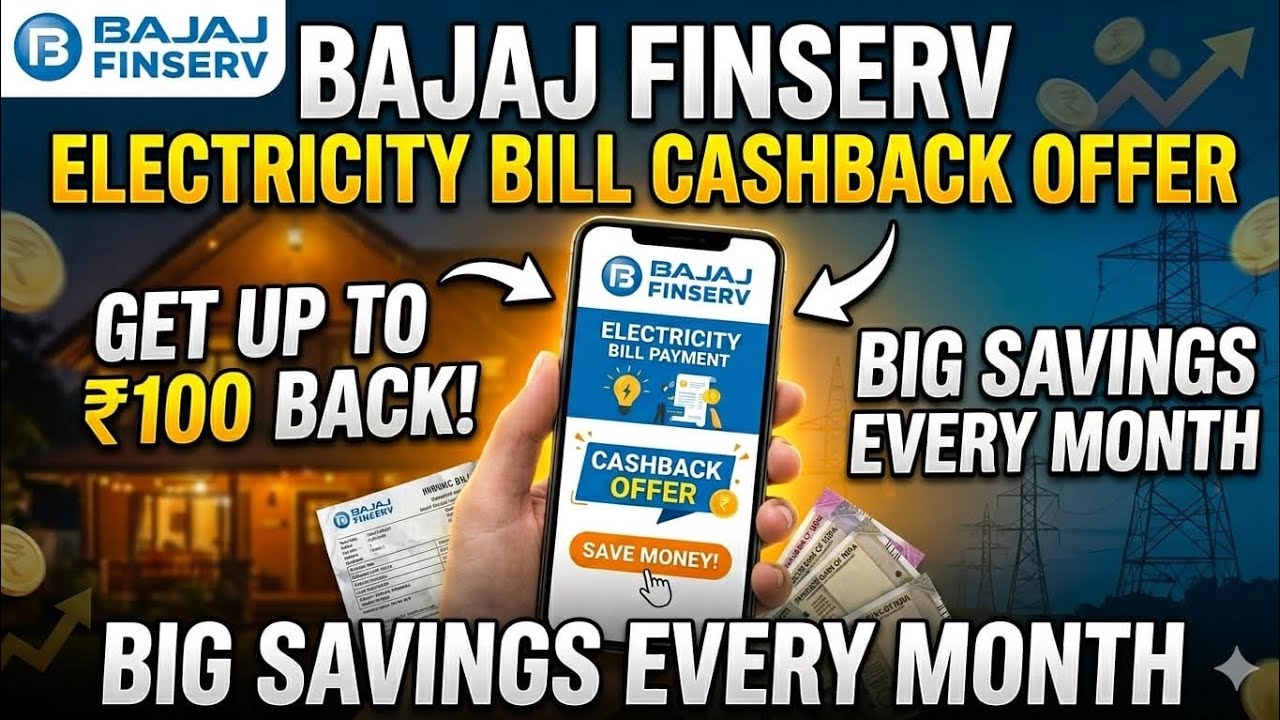 Earn Upto Rs.100 Cashback Electricity Bill Payment | online electricity bill payment cashback offers