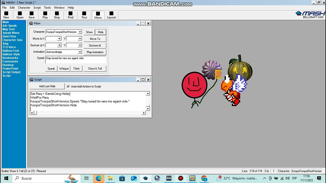 My First Microsoft Agent Video.
