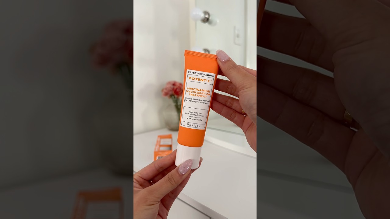 potent-c niacinamide discoloration treatmentgifted by Peter Thomas Roth 🧡 #unboxing #skincare #asmr