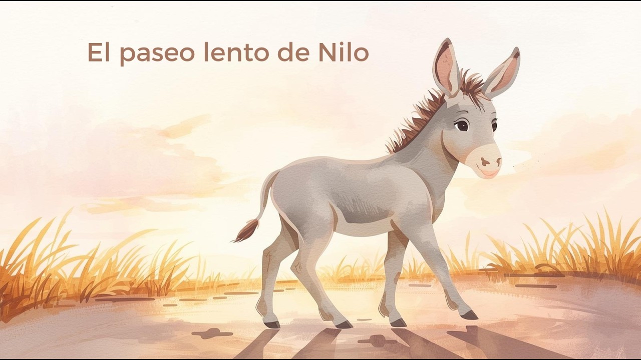 El paseo lento de Nilo 🫏 | Cuento infantil calmante | Ir despacio también es un plan