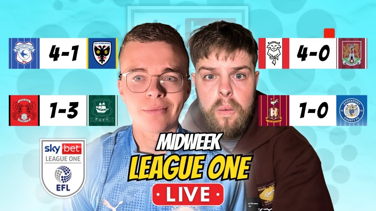 FOUR GOAL LINCOLN AND CARDIFF WHILE PLYMOUTH HIT 3! | LEAGUE ONE LIVE!