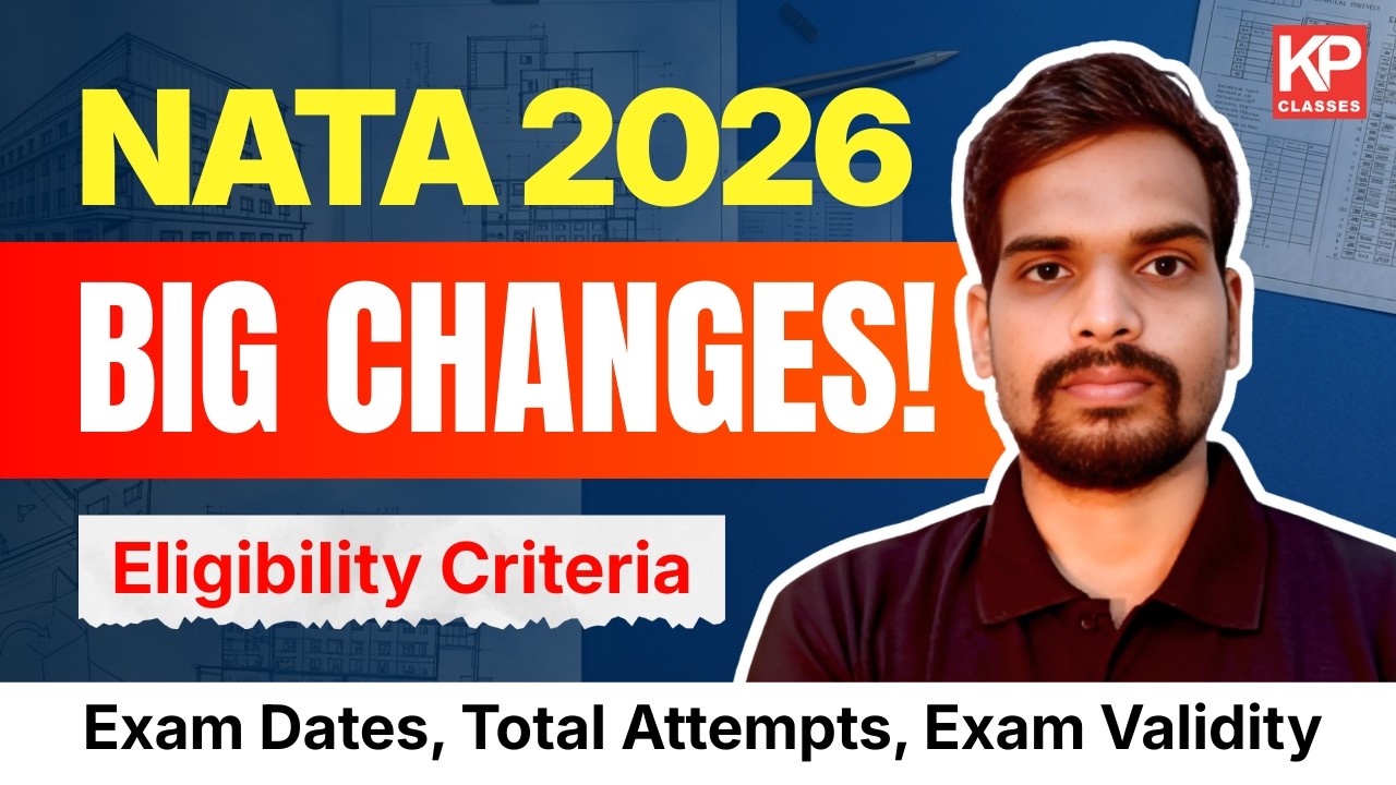 Официальное обновление NATA 2026 🔥 | Даты экзамена, регистрация, количество попыток и объяснение ...