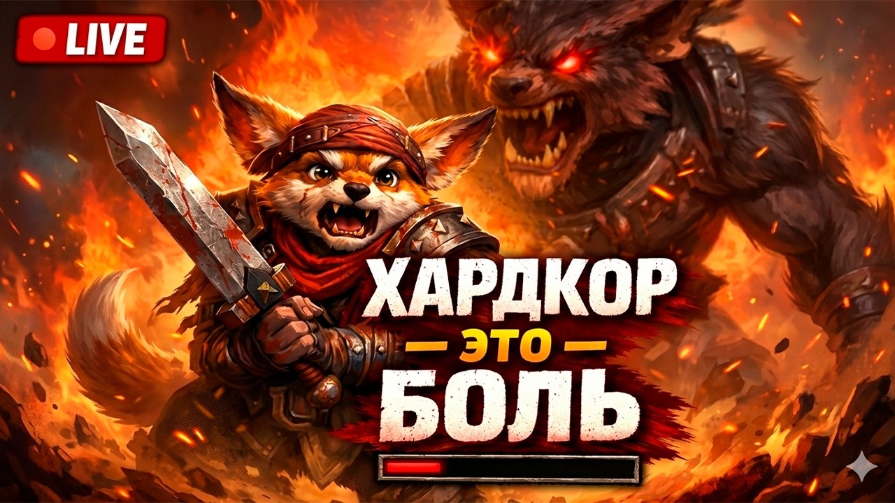 ХАРДКОР — ПРОФЕССИИ и ИНСТЫ / АПП 45? 🔴 WoW Hardcore | Вульпера-Воин без права на смерть