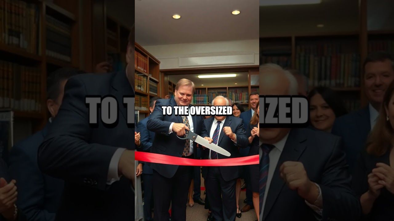 Trump's Comedic Ribbon-Cutting Blunder