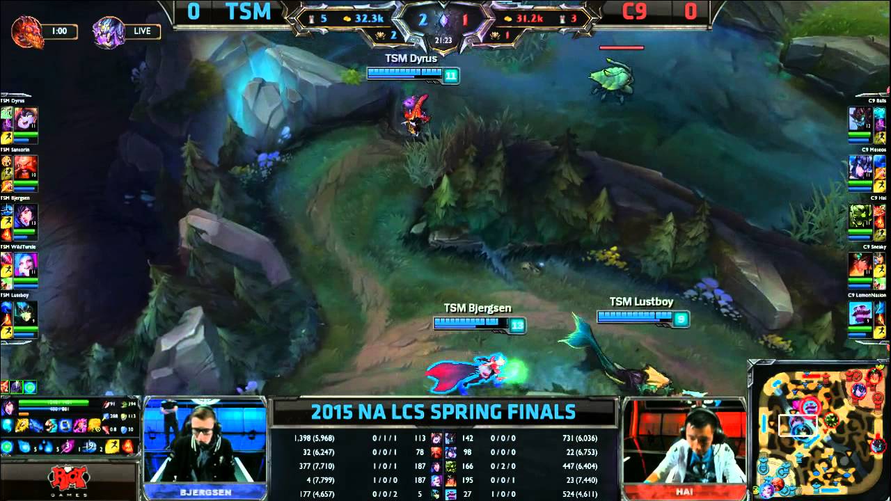 TSM vs Cloud 9 | Game 1 Grand Finals S5 NA LCS Spring 2015 playoffs | Team Solomid TSM vs C9 G1