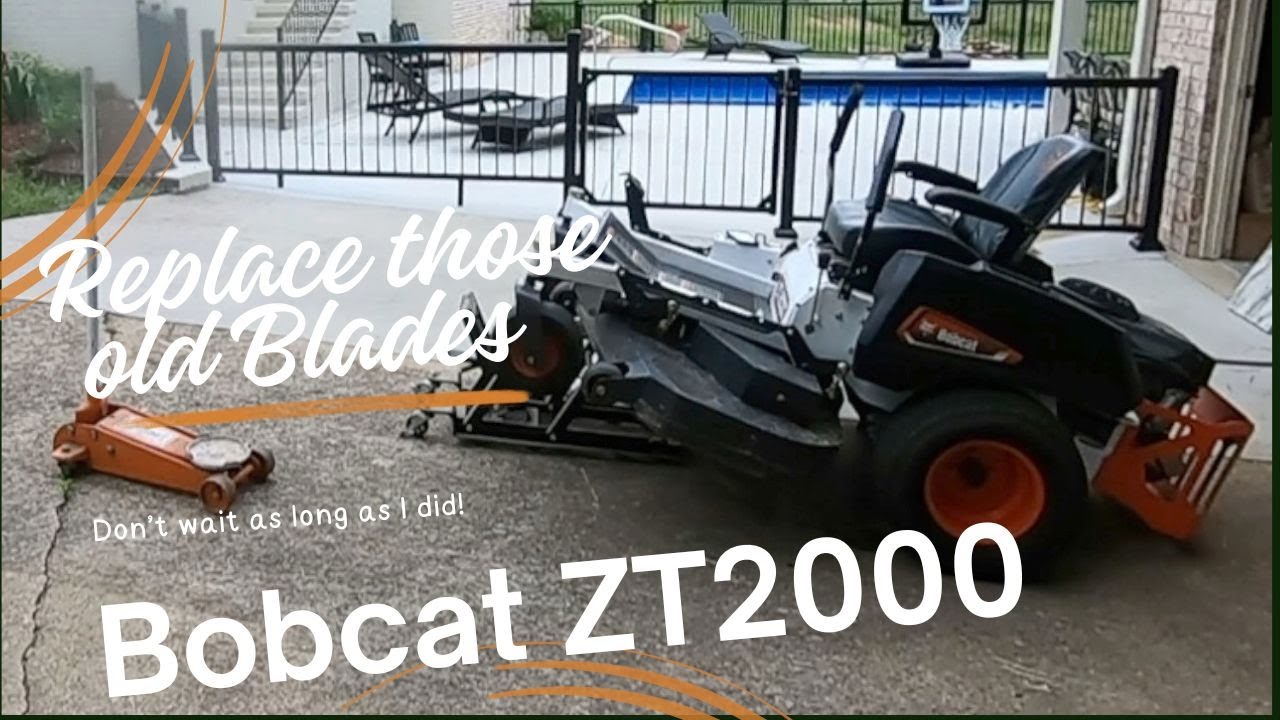 Replace Blades Bobcat ZT2000 - Warning - KOL225