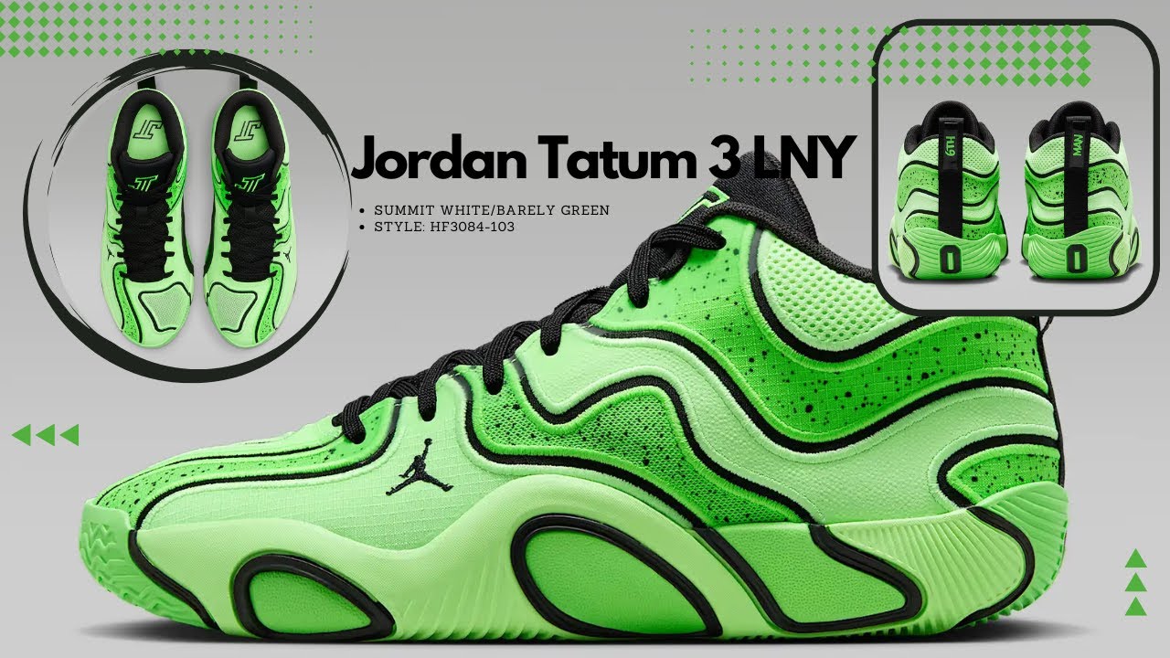 Jordan Tatum 3 Ghost Green/Black '6th Man' HV5884-300