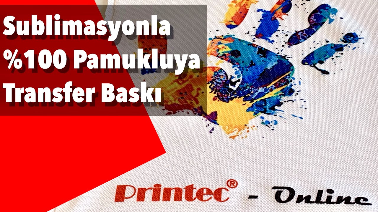 Süblimasyon yazıcıyla %100 pamuklu penye kumaşa transfer baskı nasıl yapılır?