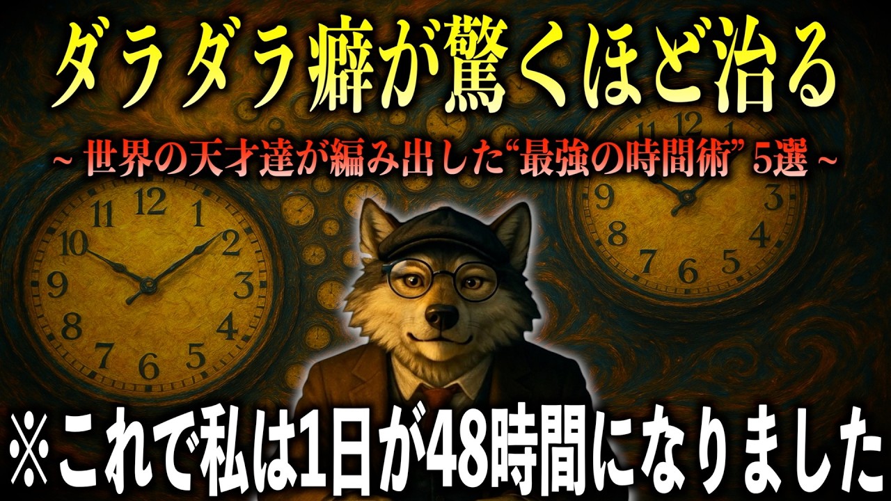 【1日48時間】ダラダラ癖が&rdquo;一生治る&rdquo;。世界トップエリートの「超生産性」習慣5選 【本5冊の要点だけをギュッと濃縮】
