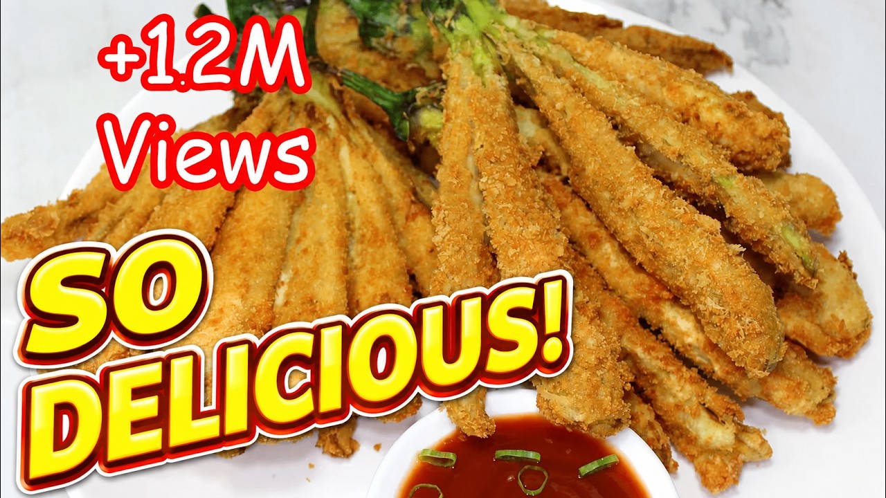 EVERYONE CAN MAKE THIS SIMPLE RECIPE!!! CRISPIEST TASTIEST Fried Eggplant