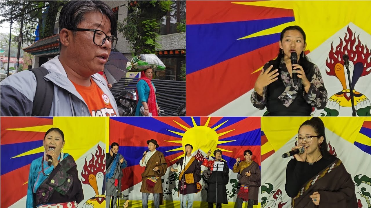 SFT Held a Banned Music in Tibet Concert Near Hotel Bhagsu, Mcloed Ganj