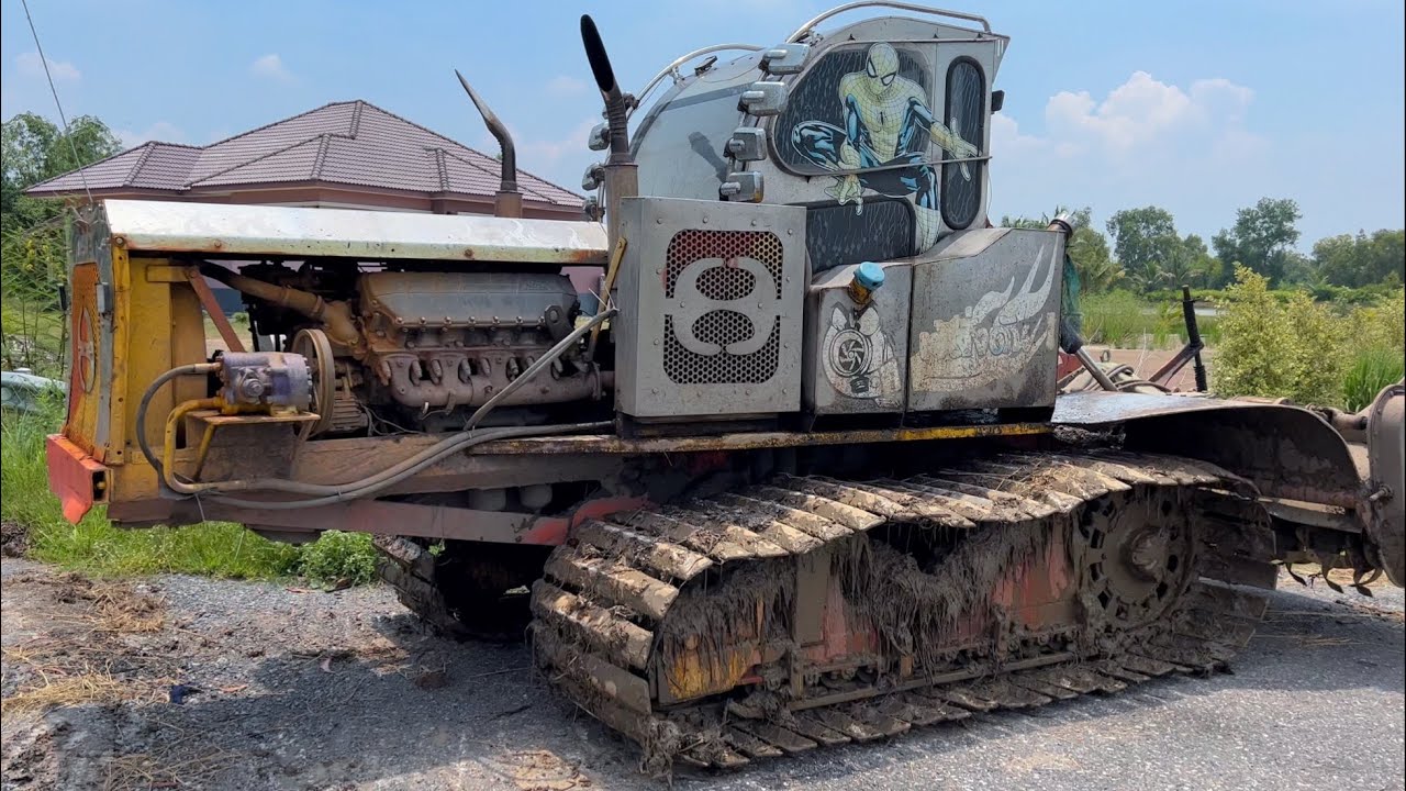 F20  เสียงอย่างอร่อย  รถตีดินเครื่อง Hino v8 F20c 380 แรงม้า แบบ NA เสียงอย่างสุด