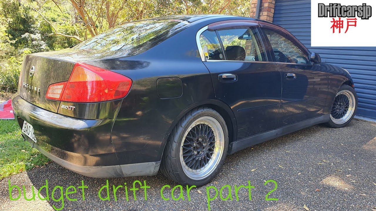 V35 skyline budget drift car build part 2 G35 infiniti.  350gt CVT
