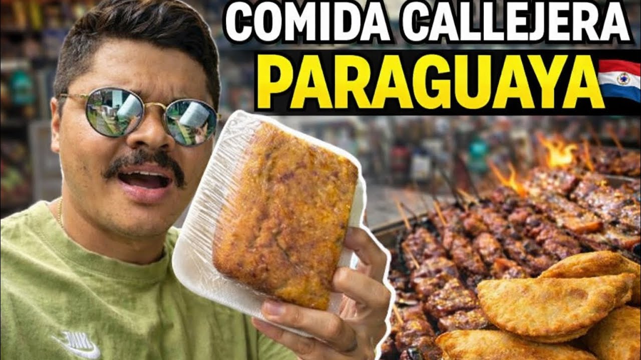Costarricense PRUEBA COMIDA PARAGUAYA por PRIMERA VEZ....🇵🇾🍔🍕