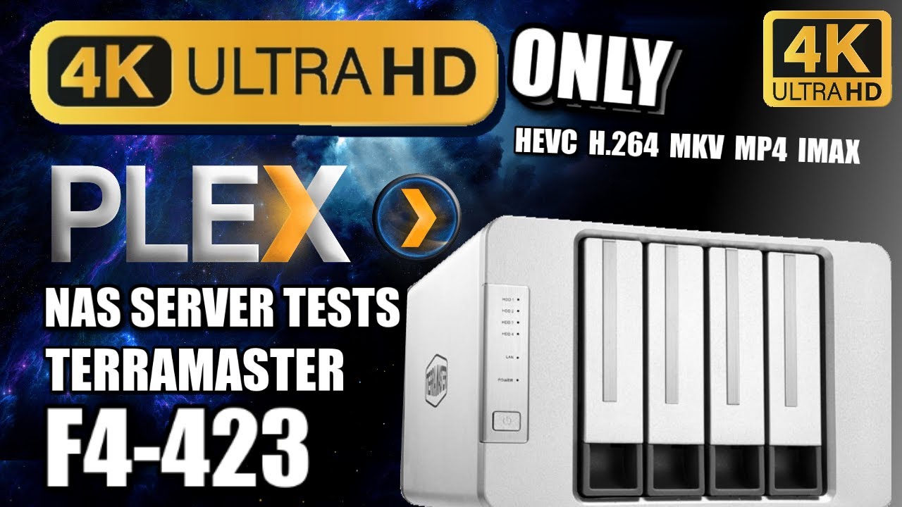 Terramaster F4-423 4K Plex Media Server Tests