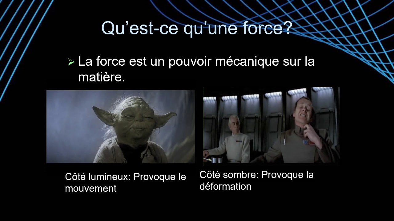 Physique 504 - Les forces: Gravité, masse et poids