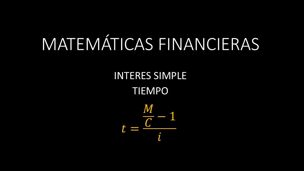 14 INTERES SIMPLE TIEMPO