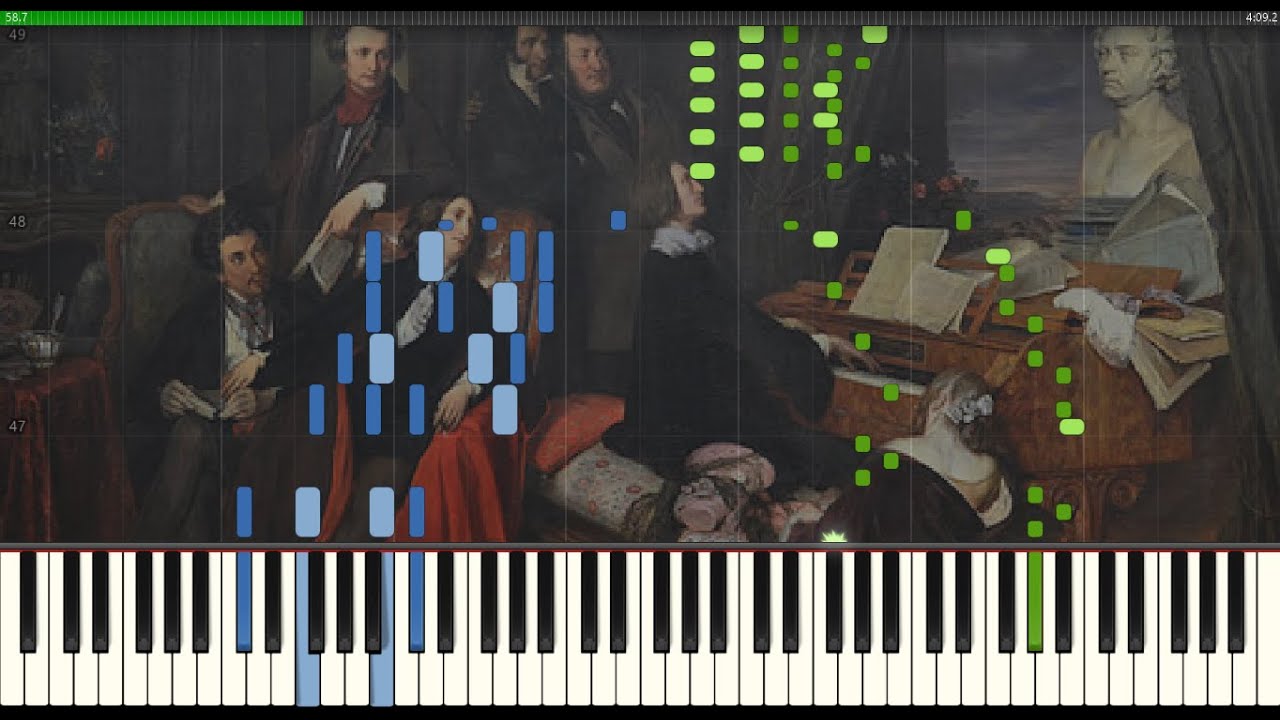Etude Transcendental in f minor No.10 Liszt (Piano Tutorial Synthesia)